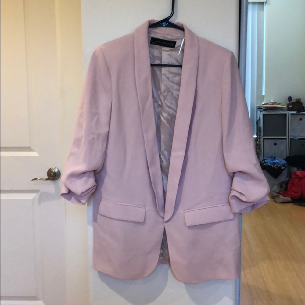 Zara Blush Pink Blazer